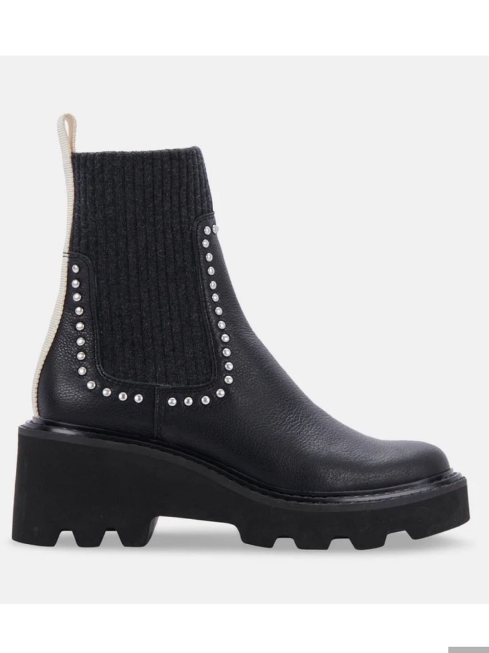 Dolce Vita Hoven H2O boots leather and studded details Chunky Lug sole